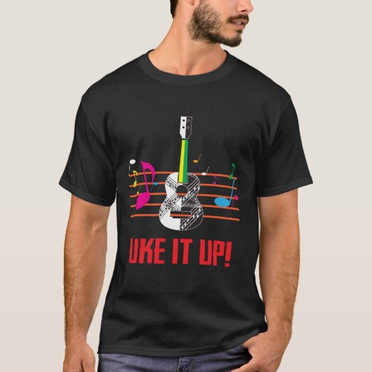 Uke es OBEN mit musikalischen Anmerkungen! T-Shirt (Vorderseite)