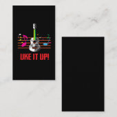 Uke es OBEN mit musikalischen Anmerkungen! Visitenkarte (Vorne/Hinten)