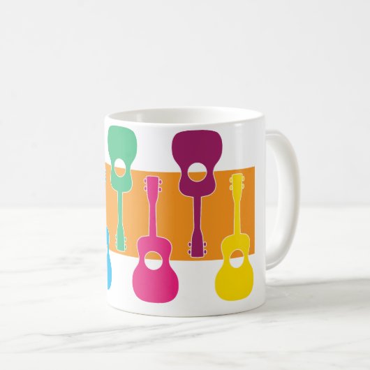 Uke Grafik Kaffeetasse (VorderseiteRechts)