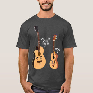 Uke I Be Your Father Funny Guitar und Ukulele T-Shirt