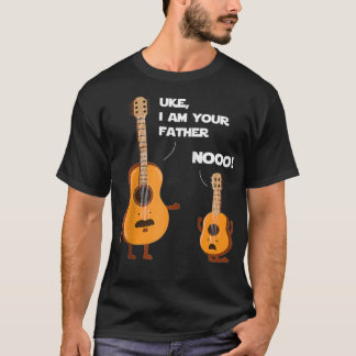 Uke I Be Your Father Funny Ukulele Gitarre Musik G T-Shirt