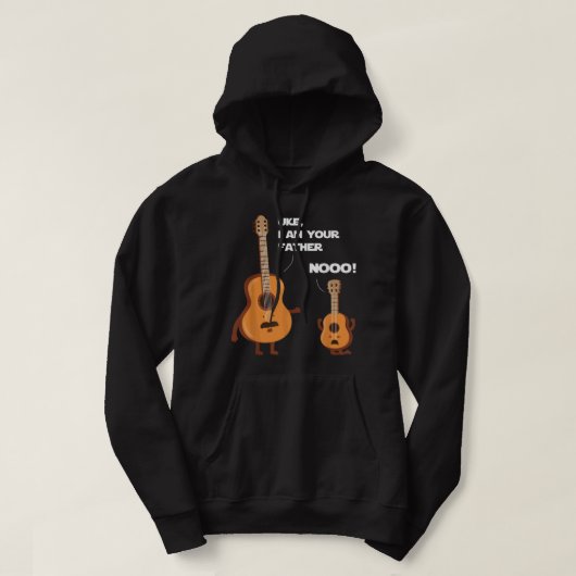Uke I Be Your Vater, Funny Ukulele Gitarre Musik G Hoodie (Design vorne)