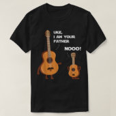 Uke I Be Your Vater, Funny Ukulele Gitarre Musik G T-Shirt (Design vorne)