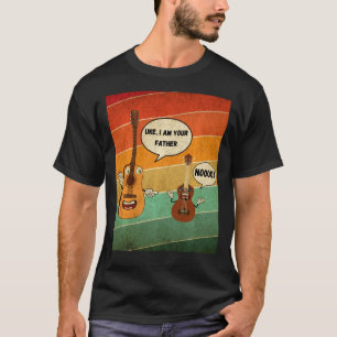 Uke I Be Your Vater Funny Ukulele Gitarren Musik B T-Shirt