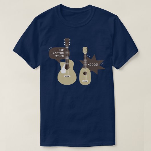 Uke I Be Your Vater Ukulele Gitarre Musik3088 T-Shirt (Design vorne)