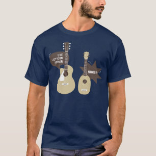 Uke I Be Your Vater Ukulele Gitarre Musik3088 T-Shirt