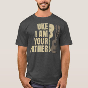 Uke I Be Your Vater Ukulele Gitarre Musik 3089 T-Shirt
