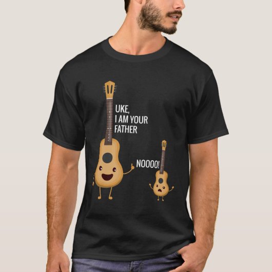 Uke I Be Your Vther T Shirt Ukulele Funny Guitar (Vorderseite)