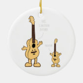 Uke I Bin Dein Vater Ukulele Gitarre Musik Keramik Ornament (Hinten)