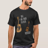 Uke I bin dein Vater Ukulele Gitarre T-Shirt (Vorderseite)