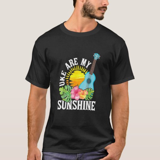 Uke ist mein Sonnenschein für Ukulele Player Ukule T-Shirt (Vorderseite)
