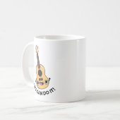 Uke kann es lustig machen positive Ukelele Pun Kaffeetasse (Vorderseite Links)