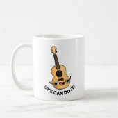 Uke kann es lustig machen positive Ukelele Pun Kaffeetasse (Links)