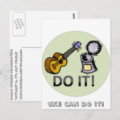 Uke kann es tun! postkarte (Vorne/Hinten)