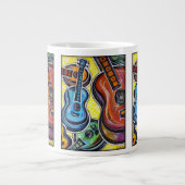 Uke Orchester-riesige China-Tasse Jumbo-Tasse (Vorderseite)