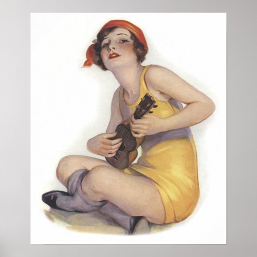 Uke Playing Flapper Poster (Vorne)