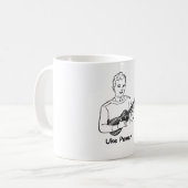 Uke Power! Kaffeetasse (Vorderseite Links)