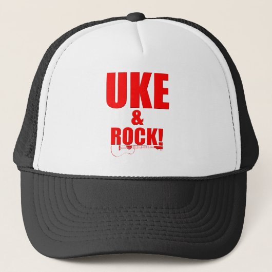 Uke & Rock Truckerkappe (Vorderseite)
