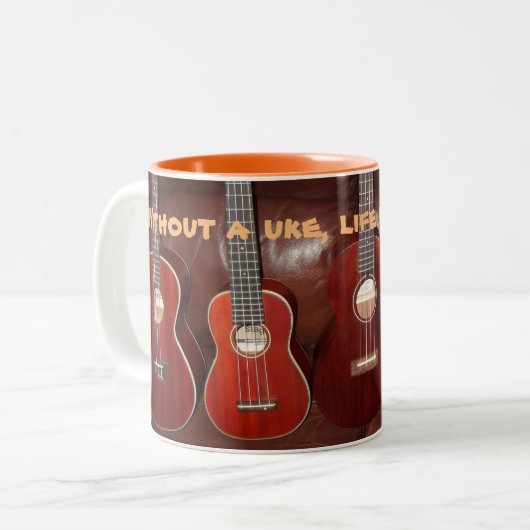 uke Tasse, Leben wurde Bflat Zweifarbige Tasse (Vorderseite Links)