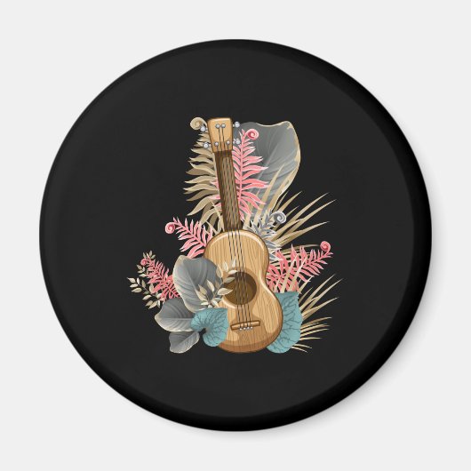 Uke Ukulele Guitar - Musician Guitarist Ukulele Magnet (Vorne)