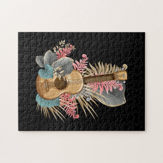 Uke Ukulele Guitar - Musician Guitarist Ukulele Puzzle (Horizontal)