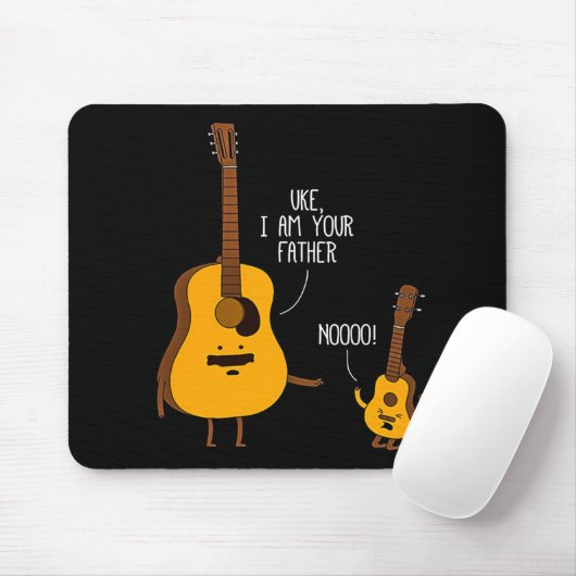 Uke Ukulele Ich bin dein Vater Nooo Geschenk für V Mousepad (Mit Mouse)