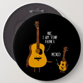 Uke Ukulele Ich bin dein Vater Vater Geschenk Button (Vorne & Hinten)