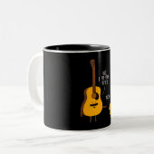 Uke Ukulele Ich bin dein Vater Vater Geschenk Zweifarbige Tasse (Vorderseite Links)