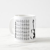 UKELELE CHORD CHART TASSE (Vorderseite Links)