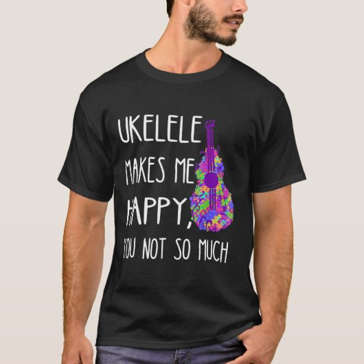 Ukelele freut mich nicht so sehr, Hawaii zu spiele T-Shirt (Vorderseite)