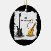 Ukelele Uke Ich bin dein Vater lustige Gitarre Keramik Ornament (Rechts)