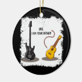 Ukelele Uke Ich bin dein Vater lustige Gitarre Keramik Ornament (Links)