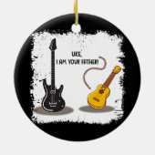 Ukelele Uke Ich bin dein Vater lustige Gitarre Keramik Ornament (Hinten)