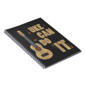 Ukelele Wortspiel Uke kann es tun lustiger Notizblock (Rechte Seite)