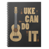 Ukelele Wortspiel Uke kann es tun lustiger Notizblock (Vorderseite)