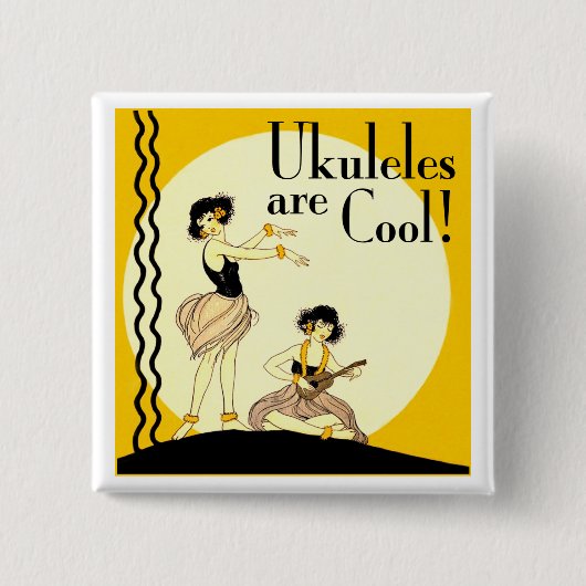 Ukeles sind Cool! Knopf Button (Vorderseite)
