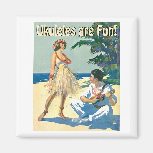 Ukes machen Spaß! Magnet (Vorne)