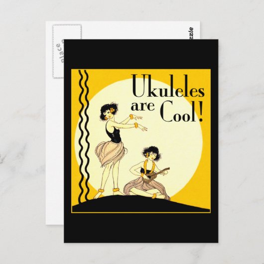Ukes sind Cool! Postkarte (Vorne/Hinten)