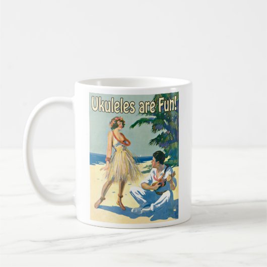 Ukes sind Spaß! Tasse (Links)