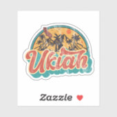 Ukiah, California Aufkleber (Blatt)