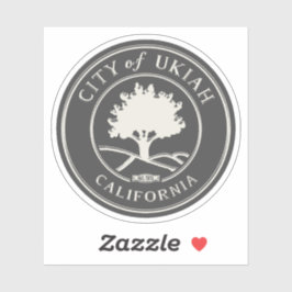 UKIAH MENDOCINO CALIFORNIA AUFKLEBER