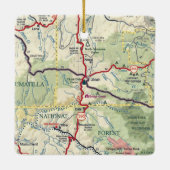 Ukiah OR Map Keramikornament (Rückseite)