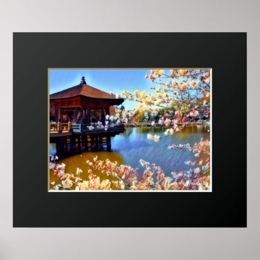 Ukimi-do-Pavillon: Cherry Blossom ポ ス タ Poster (Vorne)