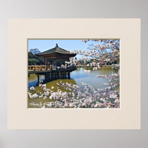 Ukimi-do-Pavillon: Cherry Blossom ポ ス タ Poster
