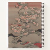 Ukiyo-e blühender Baum Notizblock (Rückseite)