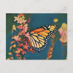 Ukiyo-e Butterfly Postkarte