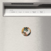 Ukiyo-e Cat | Japanische Kunst Magnet (In Situ (Geschirrspüler))