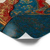 Ukiyo-e Cat | Japanische Kunst Poster (Ecke)