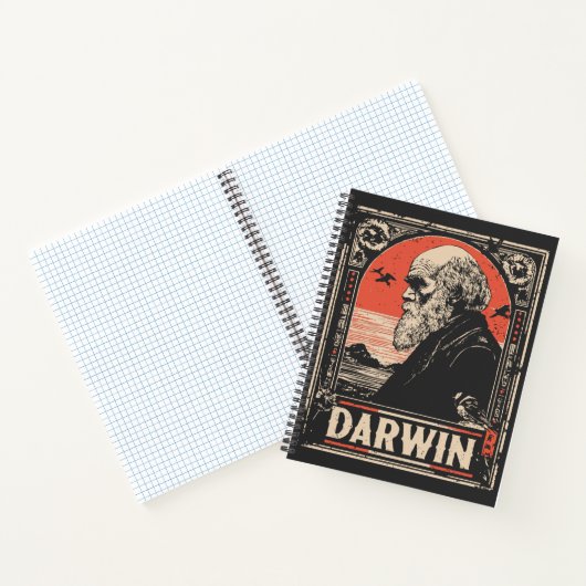 Ukiyo-e Darwin | Evolution Theory Portrait Notizblock (Innenseite)
