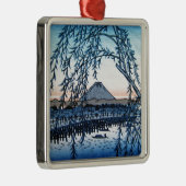 Ukiyo-e der Fujisan Japan Ornament Aus Metall (Rechts)